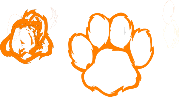 Cat Paw Soccer 5'x7'area Rug (600x324), Png Download