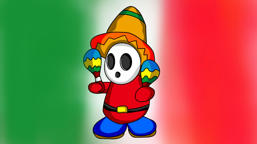 Download Mexican Guy With Maracas Clipart Shy Guy Maraca - Mexican Guy With Maracas (899x506), Png Download