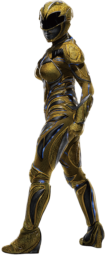 Zoe Robins Rangerwiki Fandom Powered By Wikia - Power Rangers 2017 Yellow Ranger (360x873), Png Download