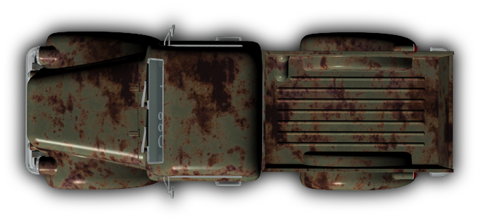 Truck Top View Png - Top Down Truck Png (714x354), Png Download