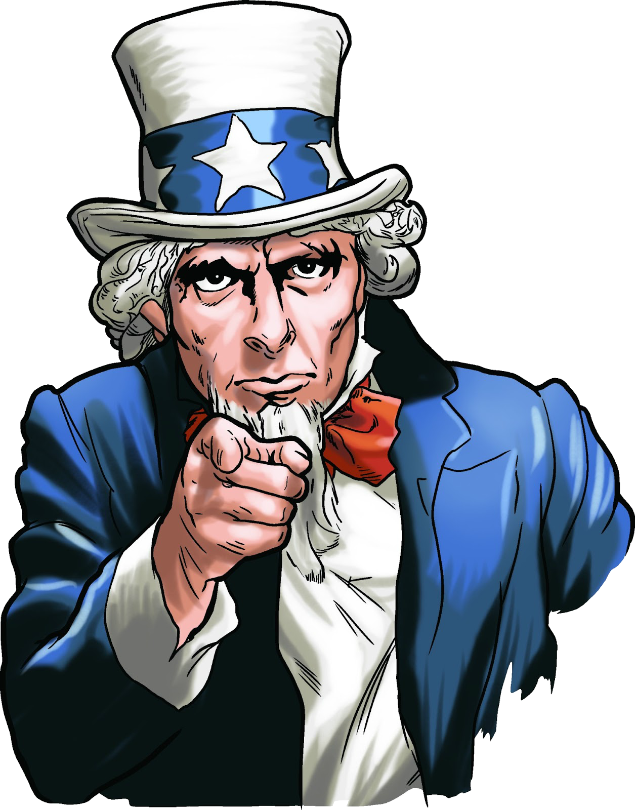 Uncle Sam Clipart Png - 4th Of July Uncle Sam (1255x1600), Png Download