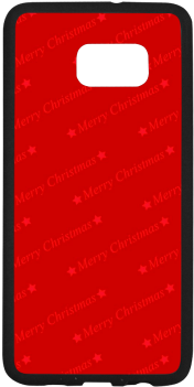 Merry Christmas,text Red Rubber Case For Samsung Galaxy - Mobile Phone Case (500x500), Png Download
