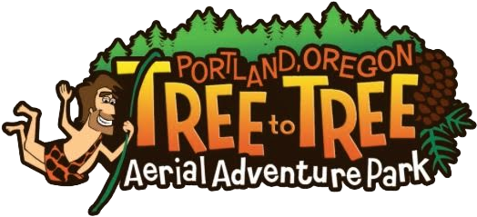 Aerial Adventure Park Serving The Gaston And Portland, - Tree To Tree Adventure Park Logo (534x261), Png Download