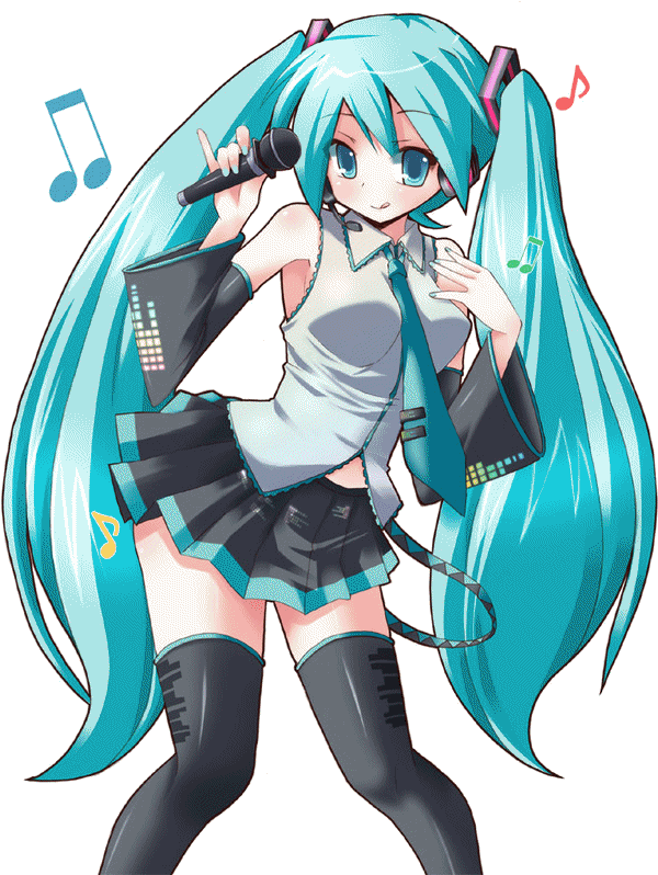 Next - Hatsune Miku Anime Png (612x800), Png Download
