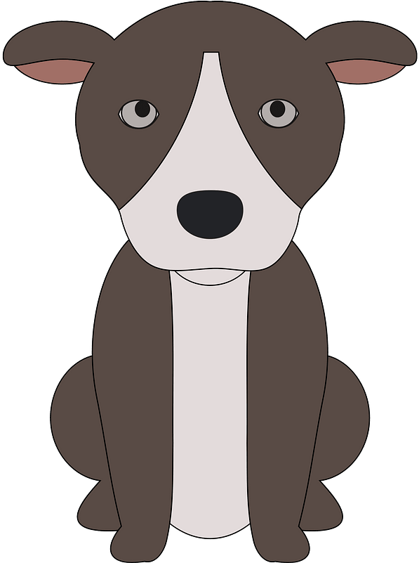 Vector Transparent Download Pit Bull Puppy Medium Image - Puppy Favicon (591x800), Png Download
