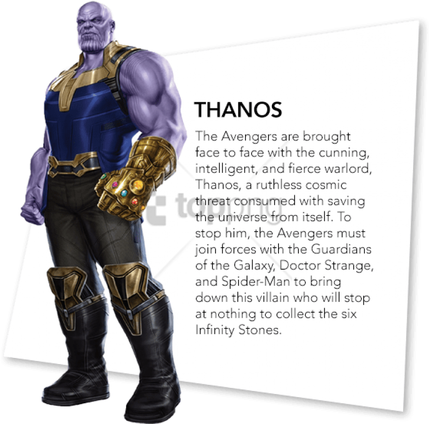 Marvel's Avengers - Avengers Infinity War Personajes Thanos (600x600), Png Download