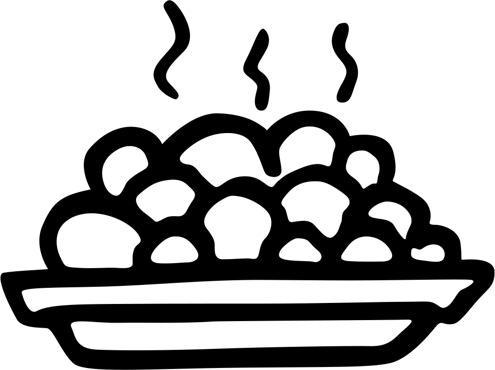 Hot Peas Full Plate Hand Drawn Food Comments - Food Plate Icon Png (982x734), Png Download