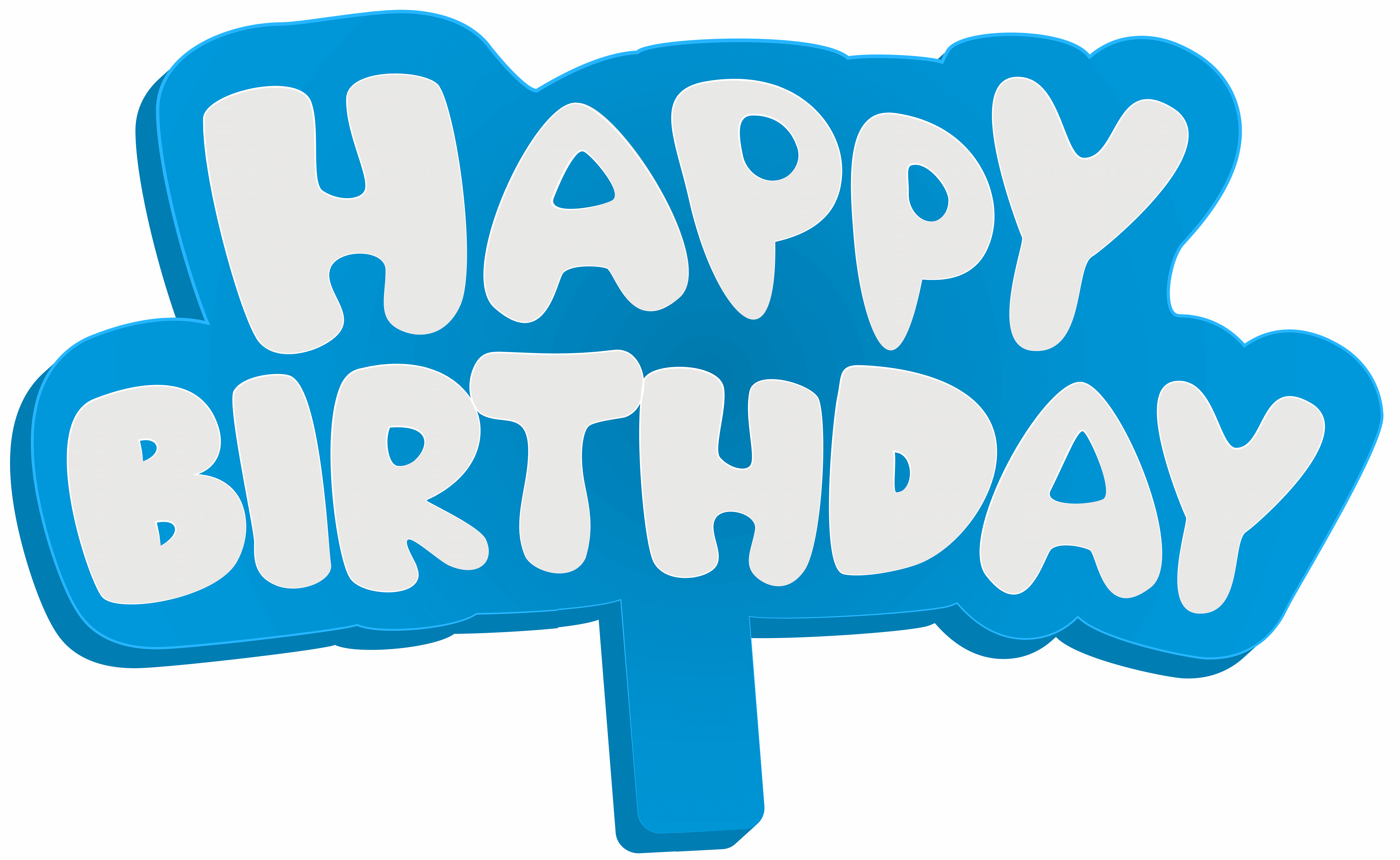 Download Happy Birthday Png Clipart Birthday Blue Birthday - Calligraphy (900x553), Png Download