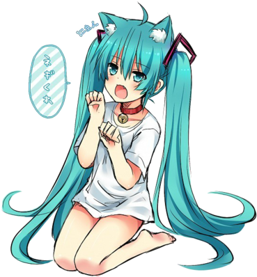 Miku Hatsune - Miku Hatsune Art Png (400x408), Png Download