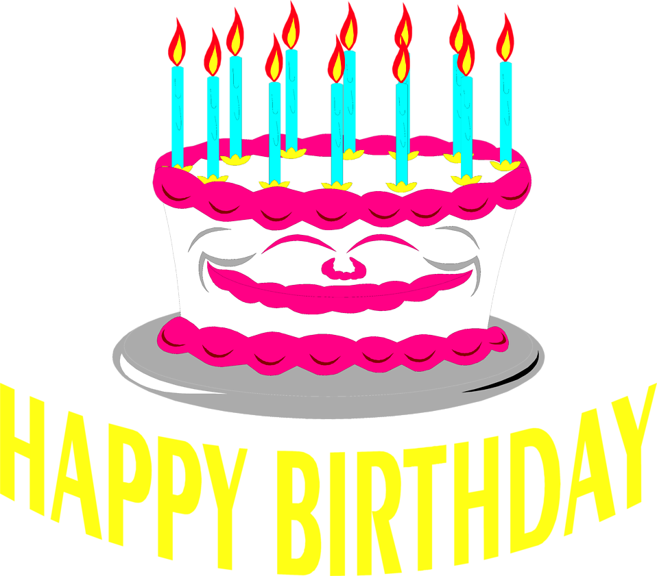 Cake Birthday - Text Png Birthday Cake (958x841), Png Download