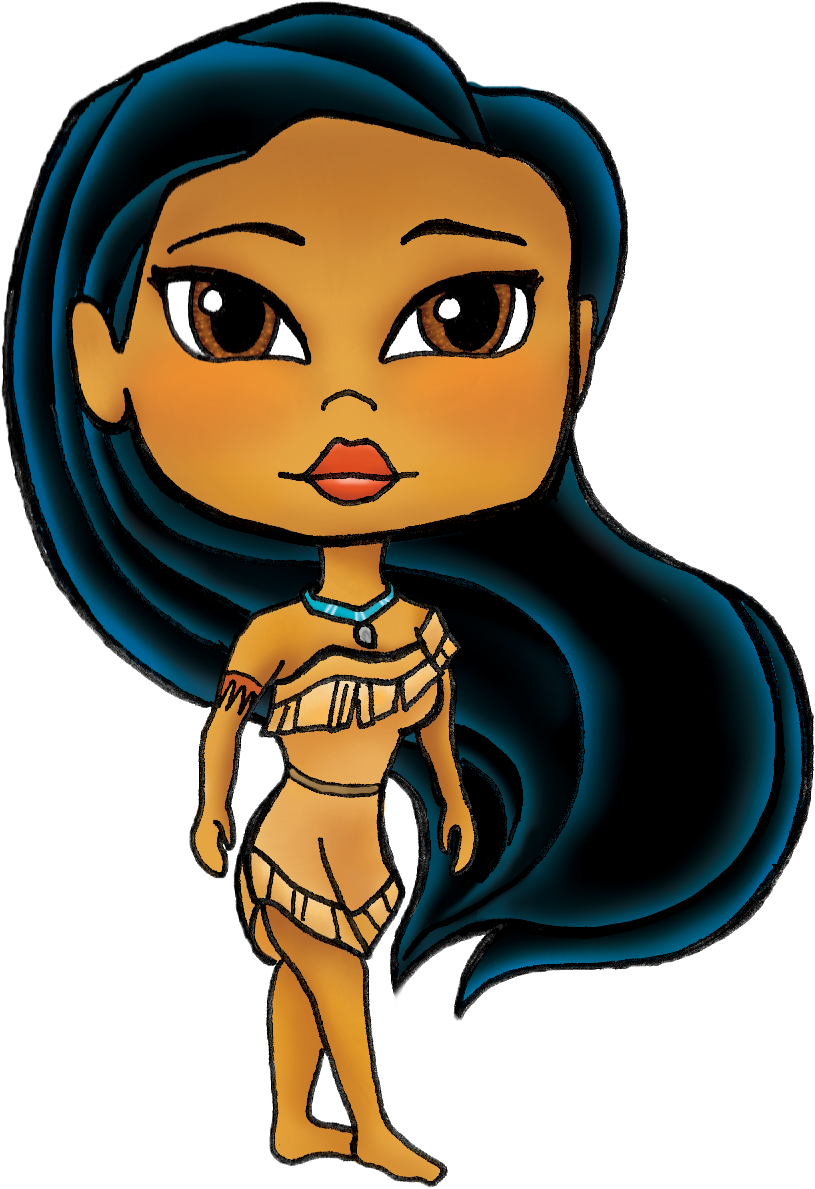 Pocahontas - Cartoon (866x1234), Png Download