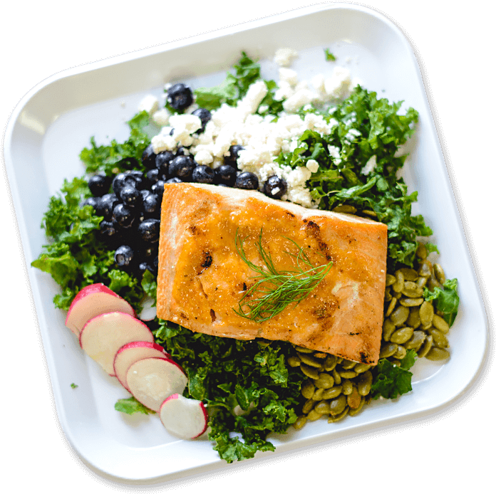 Meal Delivery Tampa Showcasing A Healthy Meal Delivery - Healthy Diet (703x699), Png Download