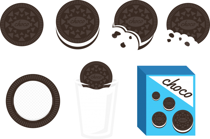 Free Png Oreo Png Images Transparent - Galleta Oreo Vector (850x565), Png Download