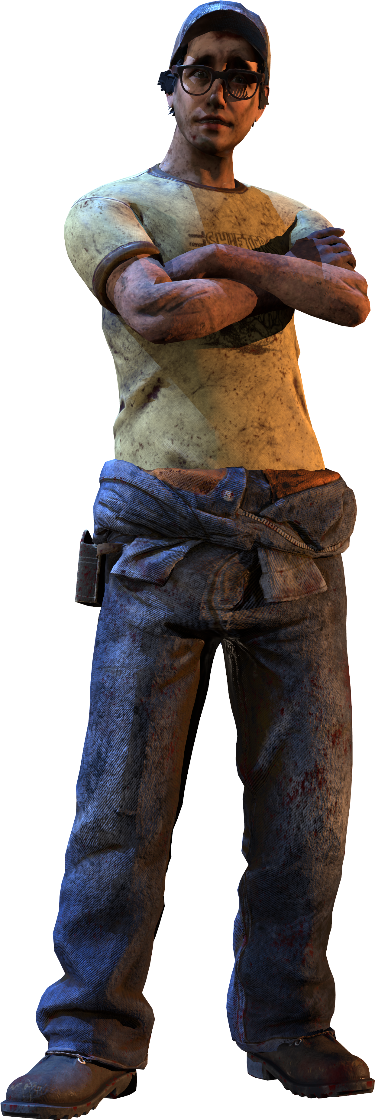 Dwight Ellis Leftfordead - Dead By Daylight Action Figures (4096x4096), Png Download
