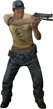 Render-ellis - Left 4 Dead 2 Characters Ellis (251x480), Png Download