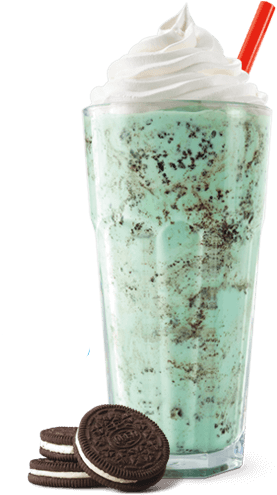 Burger King's St - Mint Oreo Milkshake Burger King (500x540), Png Download