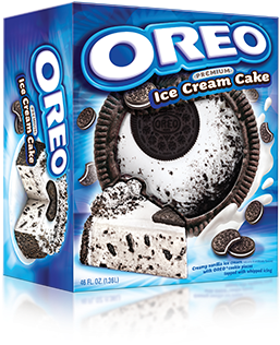 Oreo Ice Cream Cake - Oreo Cookies, Sandwich, Chocolate - 4 Cookies, 1.59 (511x360), Png Download