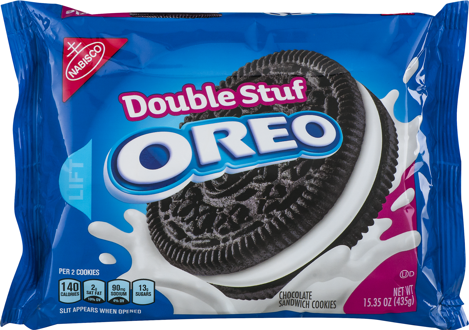 Banner Free Stock Nabisco Double Stuf Chocolate Sandwich - Double Stuffed Oreo Package (1800x1800), Png Download