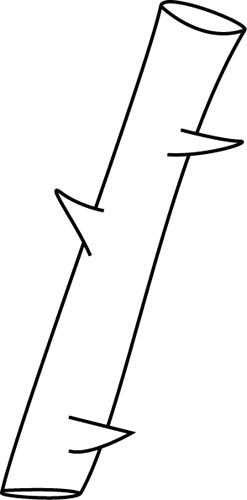Black And White Thorn Clip Art - Thorn Black And White (247x500), Png Download