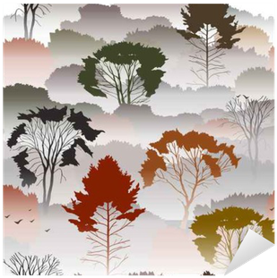 Top View Of An Autumn Forest With Deciduous Trees In - Nature (400x400), Png Download