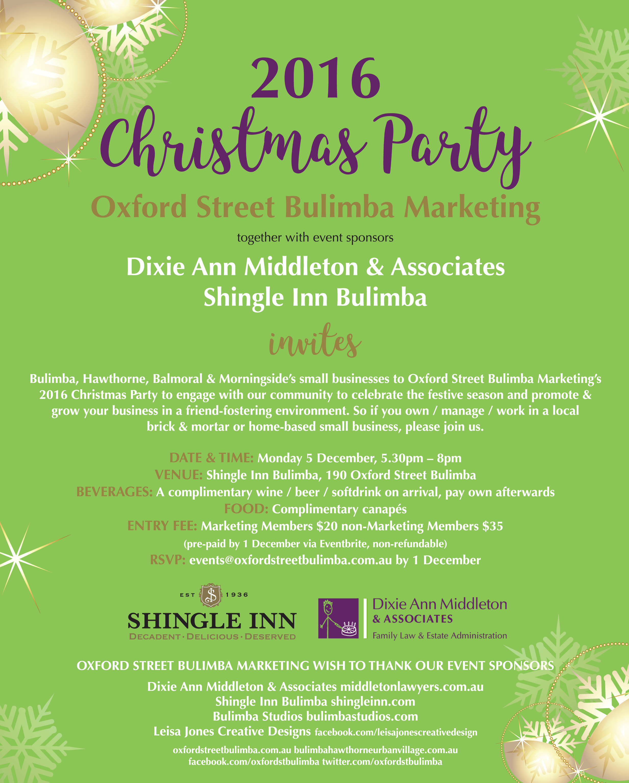 Associates And Shingle Inn Bulimba Invites Bulimba, - Erstklassiges Frohe Weihnacht-karten-geschäft Oder (2465x3070), Png Download