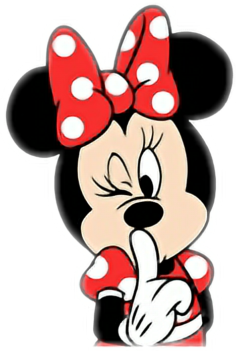 Report Abuse - Minnie Mouse Shhh (468x696), Png Download