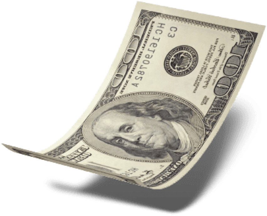 100 Dollar Bills Falling Png Svg Transparent Stock - Floating Money Dollar Png (415x327), Png Download