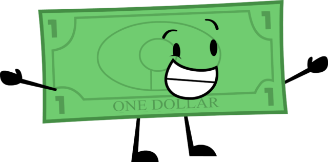 1 Dollar Bill V4 - Wiki (640x316), Png Download
