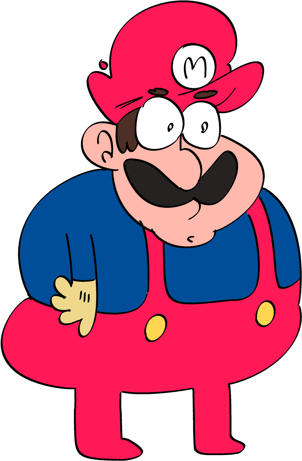 Merio Not Mario Shhh - Mario Series (1268x1920), Png Download