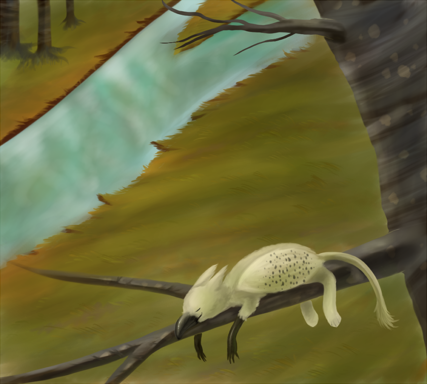 Sleeping - Painting (850x765), Png Download