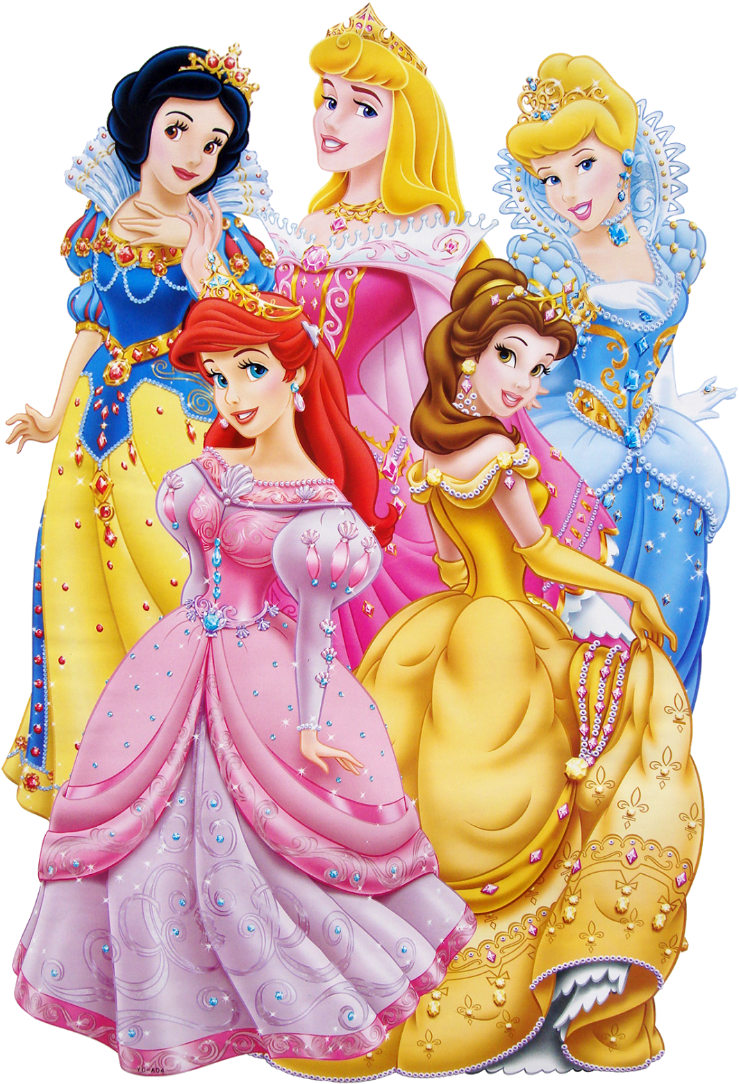 Princesas Disney - 5 Princesas De Disney (1117x1600), Png Download