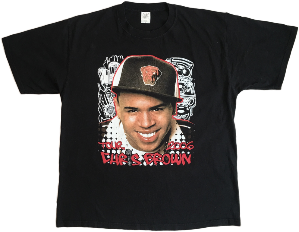 Download 2006 Chris Brown Tour T-shirt PNG Image with No