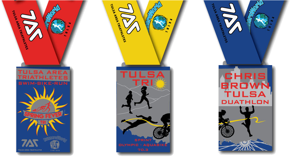 Finisher's Medal For The 2018 Chris Brown Duathlon - Triathlon (1001x553), Png Download