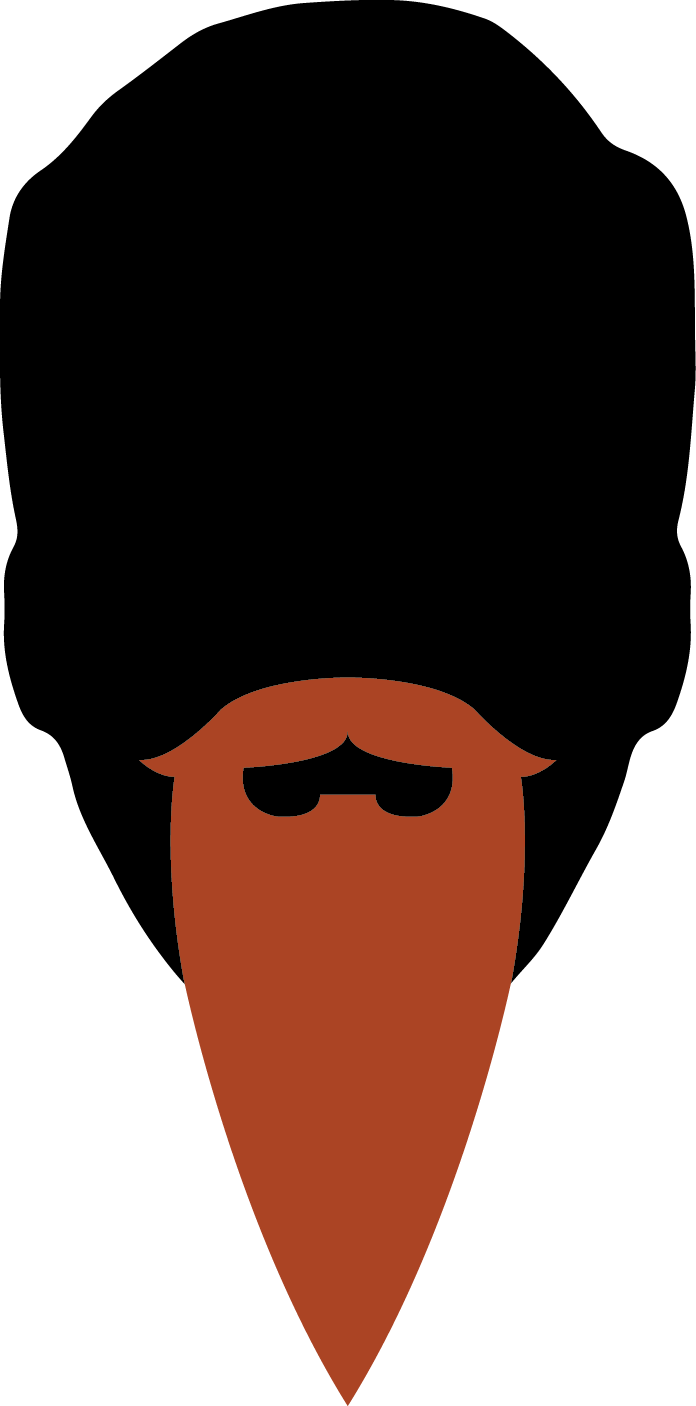 Natural Goatee - Goatee (696x1406), Png Download
