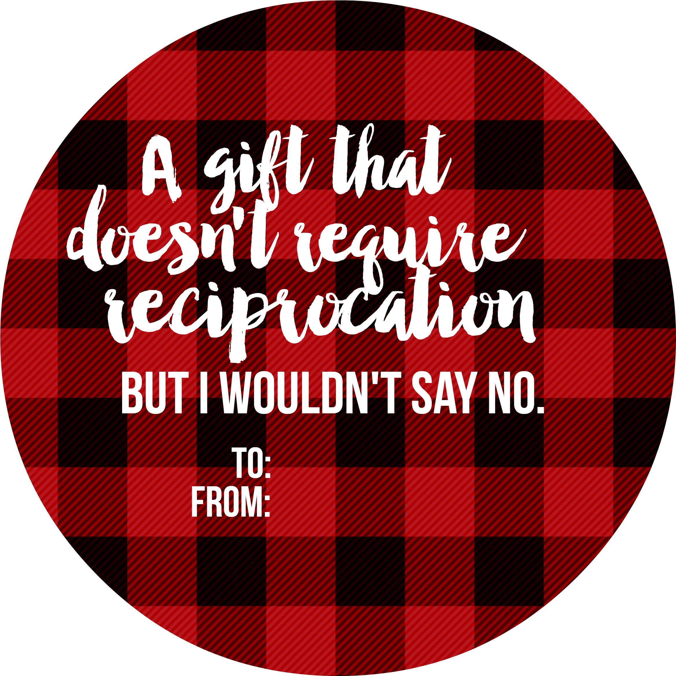 Hilarous Gift Tags Free Printables - Circle (3000x2400), Png Download
