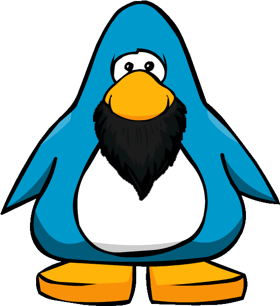 Shadow Beard Playerc - Club Penguin Beard (635x678), Png Download