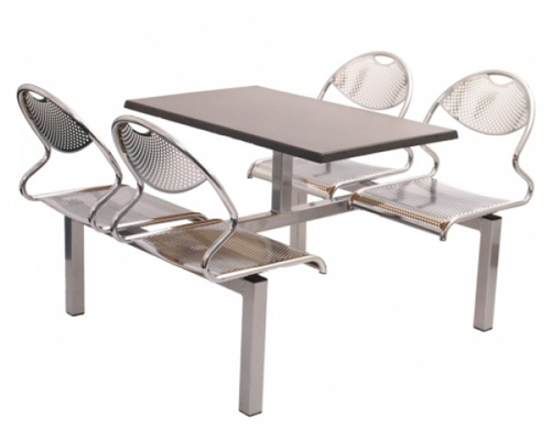 Canteen Table - Canteen Chair And Table Steel (500x500), Png Download