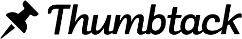 Thumbtack Hor Bw - 5 Star Thumbtack Rating (576x576), Png Download