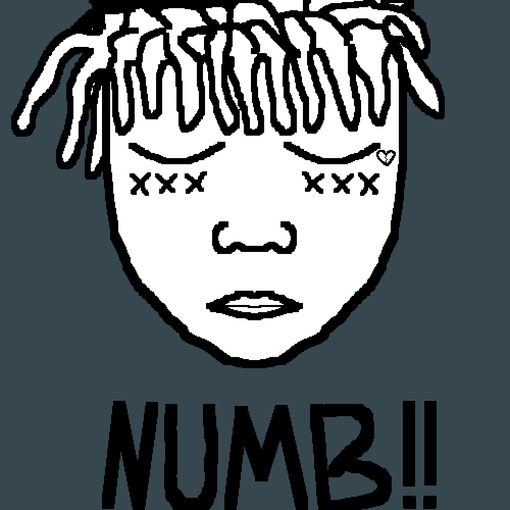 Xxxtentacion By Zoeythezebra (1000x1000), Png Download