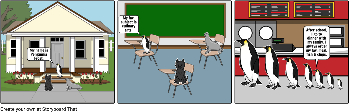 Penguinia Frost - Cartoon (1164x385), Png Download