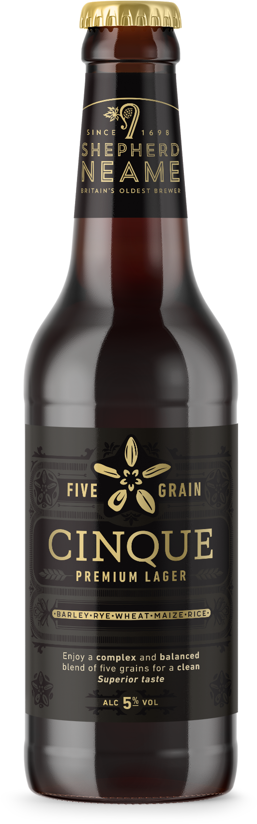 Cinque Premium Lager - Het Kapittel Watou Pater (709x1867), Png Download