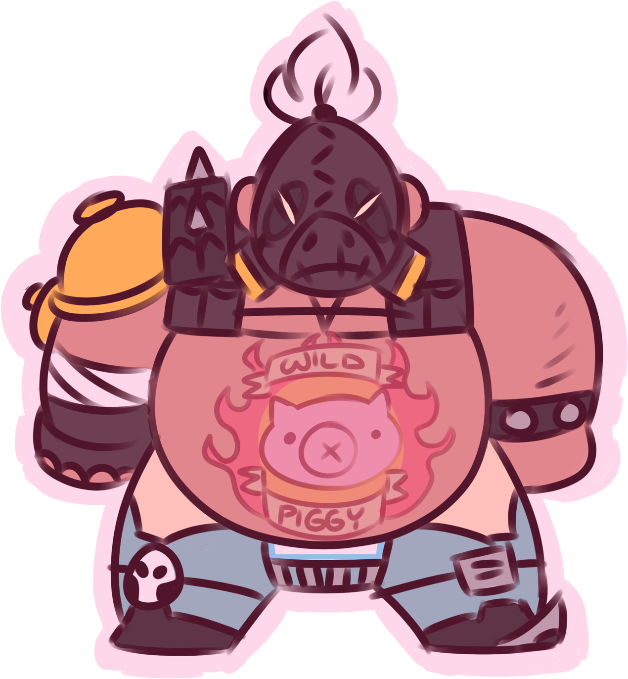 I Made A Roadhog Sticker On Teepublic Click The Link - Transparent Roadhog (1280x1378), Png Download