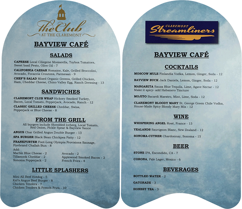 Streamliners Custom Shaped Menu - Printing (784x678), Png Download