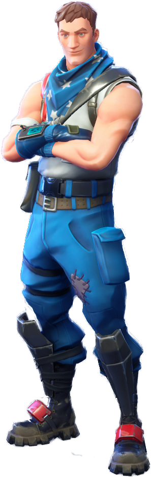 Star Spangled Trooper Png Image - Star Spangled Trooper Fortnite (1100x1100), Png Download