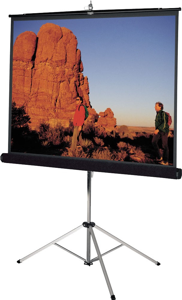 User Manual - Da-lite Picture King Projection Screen With Tripod (1000x1000), Png Download
