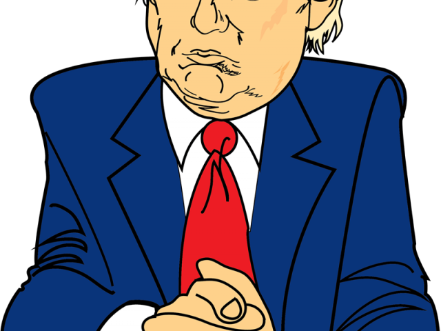 Head Clipart Donald Trump - Donald Trump Art Png (640x480), Png Download