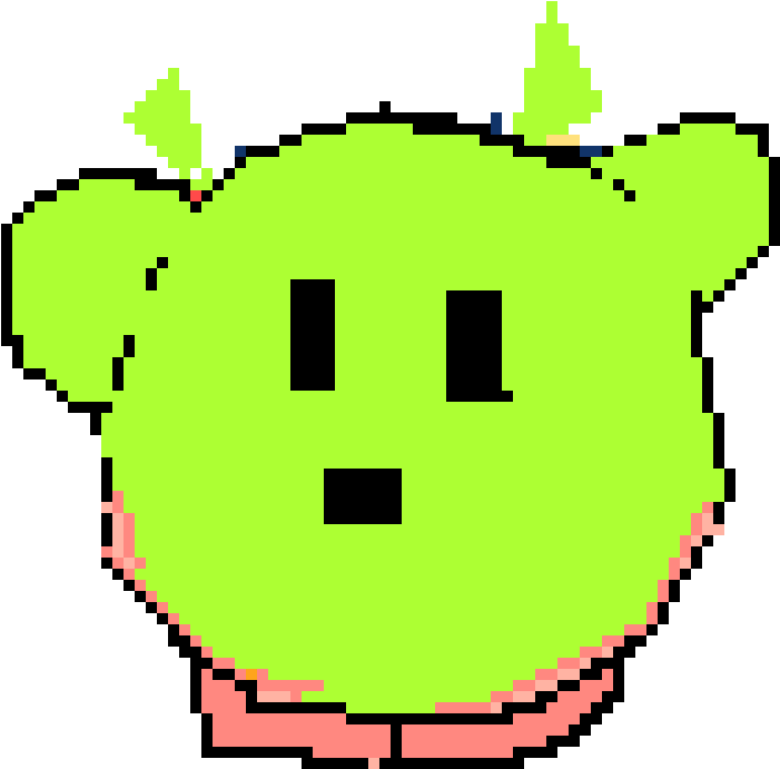 Shrek Kirby - Pixel Art Circle (910x740), Png Download