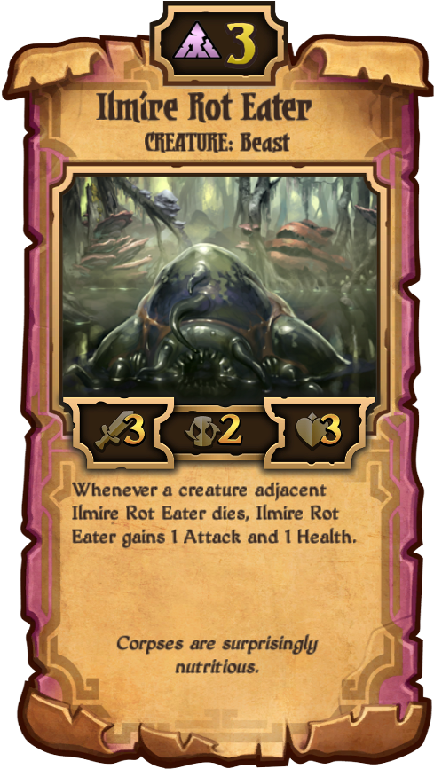 196 Ilmire Hunter 195 Ilmire Rot Eater - Scrolls Cards (501x870), Png Download