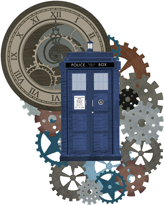 Bleed Area May Not Be Visible - Dr Who Time Art (559x700), Png Download
