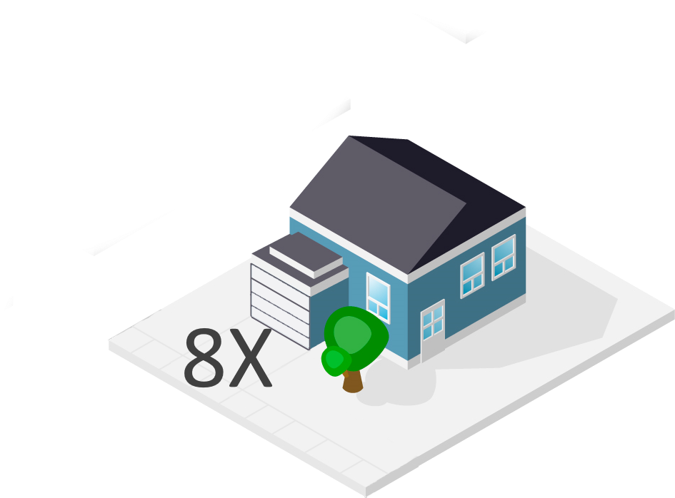 Download 8 Car House PNG Image with No Background